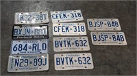 Lot of Ontario License Plates