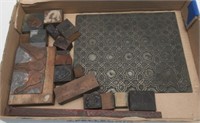 20 PLUS PC LOT OF LETTERPRESS STAMPS NICE