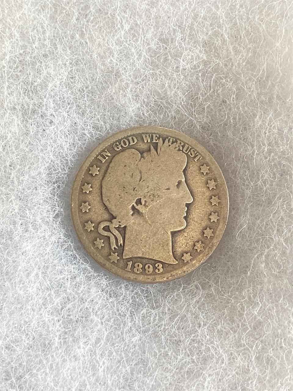 1893 O Barber Half