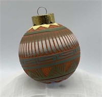 Navajo Ornament Hand Etched Pottery