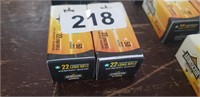 (2) BOXES OF 50 .22 LR SHELLS
