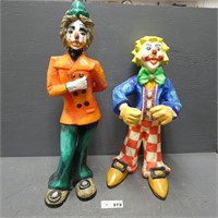 20+ Inch Papier Mache Clown Figures