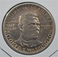 1946 Booker T Washington Silver Half Dollar Commem