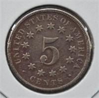 1874 U.S. 5 Cent Shield Nickel