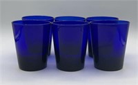6 Cobalt Blue Glasses