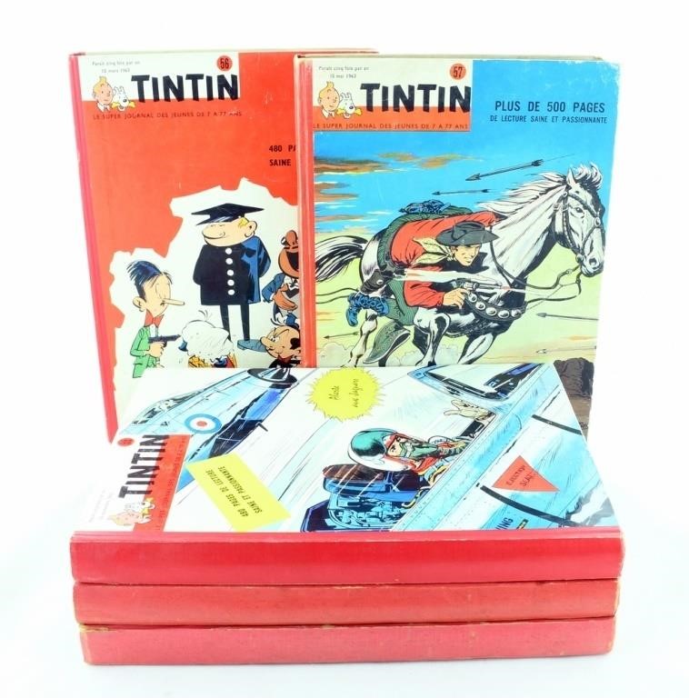 Journal Tintin. Recueils BE 53 à 57 (1961-1962)