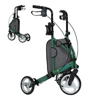 WFF8177  Elenker 3 Wheel Rollator Walker, 10" Whee