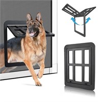 WFF8179  PETLESO Magnetic Flap Lockable Dog Door,