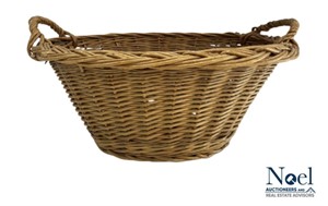Vintage Wicker Basket w/ Handles