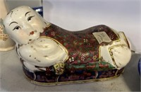 Vintage Chinese Ceramic Headrest Pillow