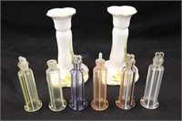 Candlesticks Limoges and glass perfumes