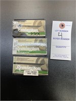 3 NEW Boxes Remington 17 Mach 2 Ammo