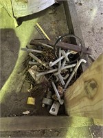 Pile of  Bolts, Nails, and miscellaneous Metal Itm