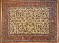 Ispahan carpet, approx. 10.5 x 14.1