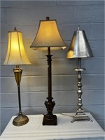 3 Various Stipple Lamps