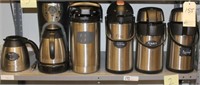 Shelf lot: Mr Coffee and 5 beverage dispensers