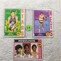 3-1974-75 Baketball Cards