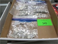 (5) BAGS APPROX. 150+ SILVER DIMES