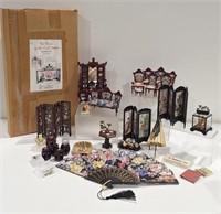 Room box kit, Oriental themed miniatures