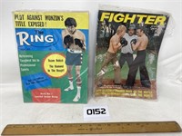 2 vintage boxing magazines.