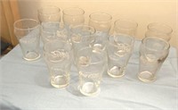 SMALL COCA-COLA GLASSES 12PCS