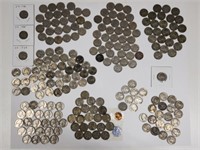 United States Silver War Nickels 1941 - 1944