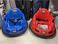 (2) Flybar Blue & Red Ride-On Bumper Cars