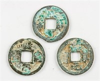3 Assorted Chinese 1068-77 Xining Tongbao & Other