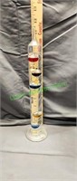 Galileo Thermometer Standing Glass Multicolor