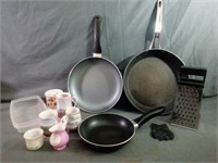 Kitchen Lot Includes Frying Pans and More