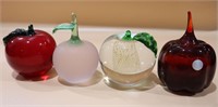 Art Glass Blown Murano Style Art  Paperweights