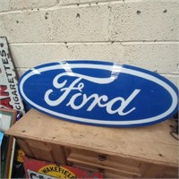 Large Oval "Ford" Dealership Light Up Sign