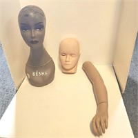 Mannequin Heads and arm
