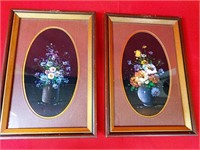 Two Framed Floral Paintings