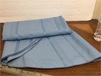 Blue Oval Tablecloth 96" x 60”