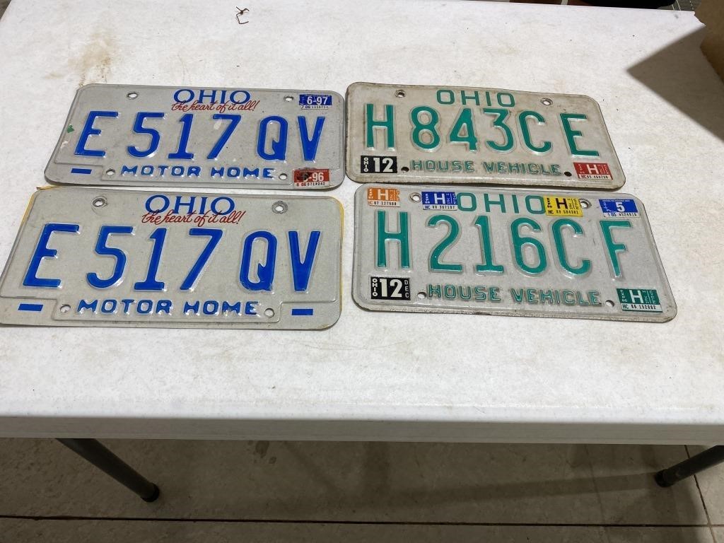Ohio motor home license plates