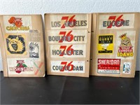 Vintage travel stickers. Conoco. 76.