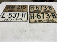 1940s Ohio license plates