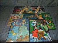 (7) Vintage Disney Picture Puzzles, 1950's