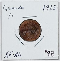 1923  Canada  Small Cent   XF-AU