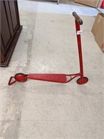 Older Wooden Handled Childs Metal Scooter