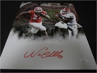 Nick Chubb Georgia Bulldogs signed 11x14 JSA