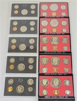 1972 (5) & 1978 (5) US Mint Proof Sets.