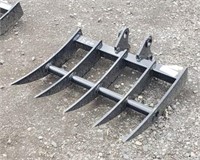 Mini Excavator Rake Attachment