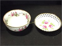 Two Lovely Flowered Bowls