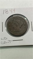 1844 large cent
