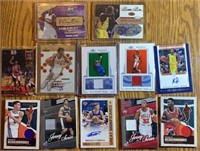(12) NBA Autographed/Jersey Cards