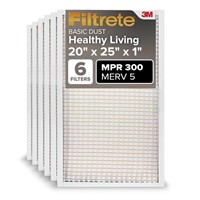 Filtrete 20x25x1 AC Furnace Air Filter, MERV 5, MP