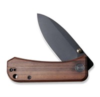 We Knife Wood Handle Banter Thumb Stud Knife