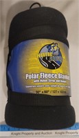 Polar Fleece Blanket 50" X 60" (Black)